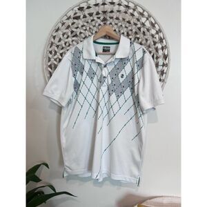 Callaway gray and black men’s golf polo shirt size large